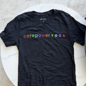 Women's Black Short Sleeve Logo Tee